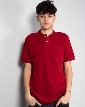 Tricou polo din bumbac cu nasturi la baza gatului 24OFF08001