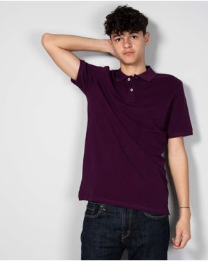 Tricou din bumbac cu nasturi la baza gatului si guler  24OFF08002