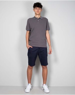 Pantaloni scurti din bumbac cu buzunare 24OFF10002