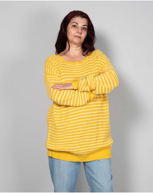 Pulover din bumbac tricotat N240337002