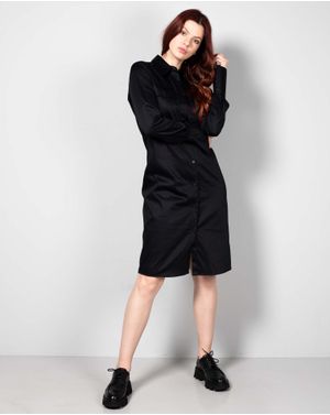 Rochie din bumbac cu guler ascutit 24CON03001