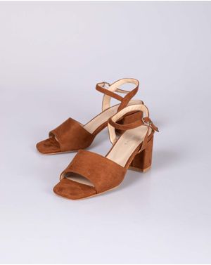 Sandale elegante cu toc bloc si catarama 24HAT17002