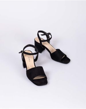 Sandale elegante cu toc bloc si catarama 24HAT17005