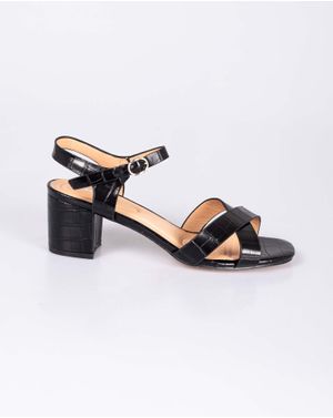 Sandale cu toc gros si catarama 24HAT18066