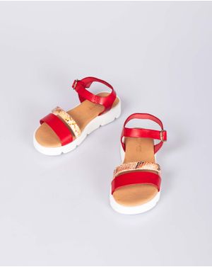 Sandale din piele naturala cu catarama pentru fete 24HAT15001
