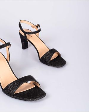 Sandale elegante Adam's cu insertii metalizate si toc inalt 24HAT18117