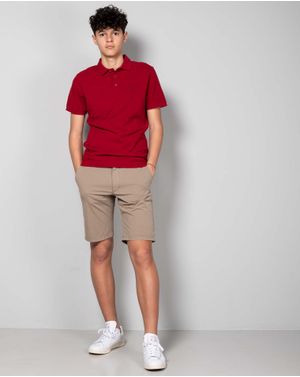 Pantaloni scurti din bumbac cu buzunare 24KOS22002