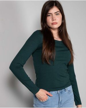 Bluza din bumbac cu maneca lunga pentru femei 24OFF03003