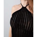 Rochie-midi-din-bumbac-tricotat-cu-model-perforat-24ALN04002