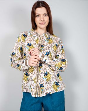 Camasa casual cu imprimeu floral si maneca lunga N240418005