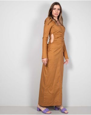 Rochie lunga cu fermoar la spate 23MAY29035