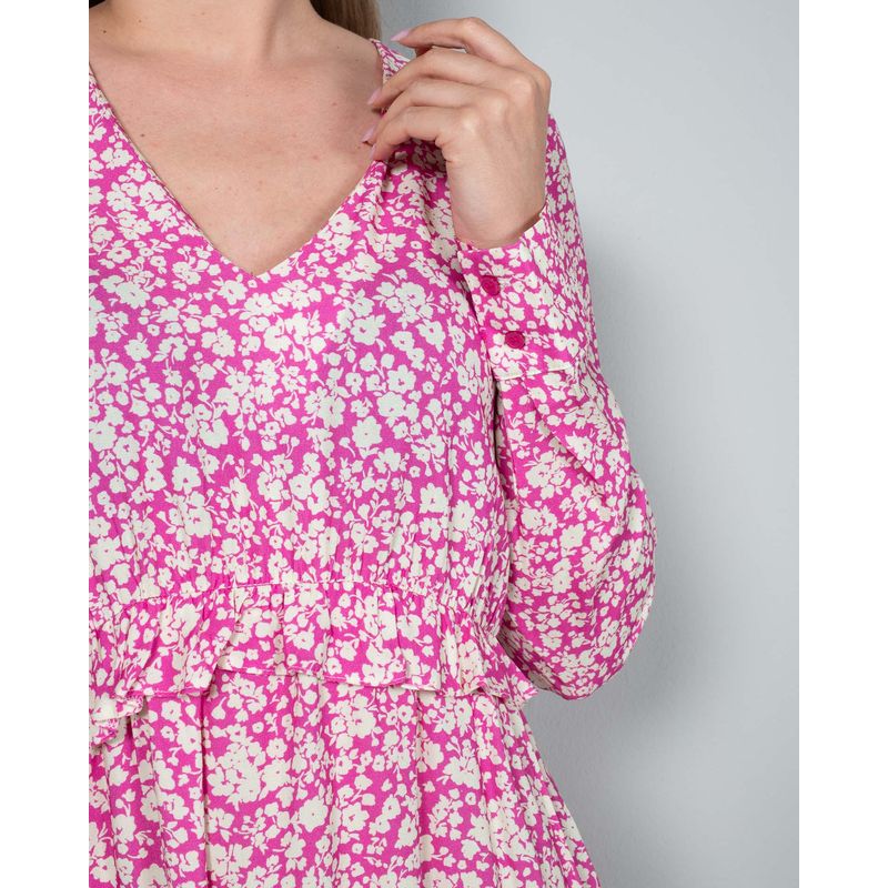 Rochie-casual-cu-imprimeu-floral-si-maneca-lunga-23YEL17006