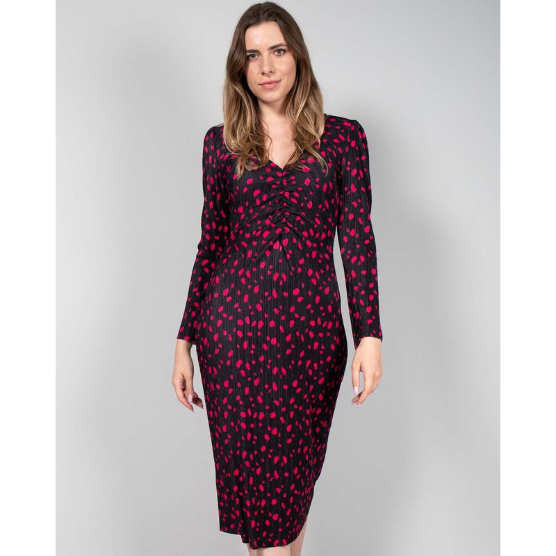 Rochie-midi-cu-maneca-lunga-23YEL17020