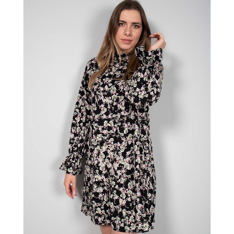 Rochie-subtire-imprimeu-floral-si-maneca-lunga-24LGD08001
