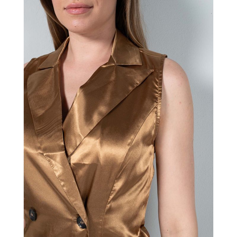 Rochie-satinata-cu-doua-randuri-de-nasturi-24LGD08003