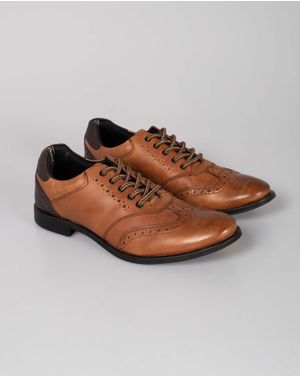 Pantofi din piele naturala cu siret pentru barbati N231616004