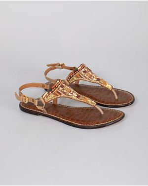 Sandale din piele naturala cu bareta intre degete N231640001