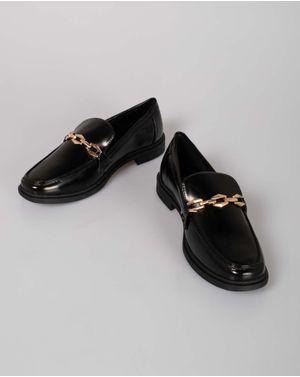 Loafers comozi cu aspect lacuit N240116005