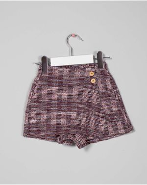 Pantaloni scurti din bumbac pentru fete 23SPO05003