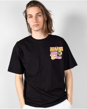 Tricou din bumbac cu ilustratie anime pe spate 24KOS32016