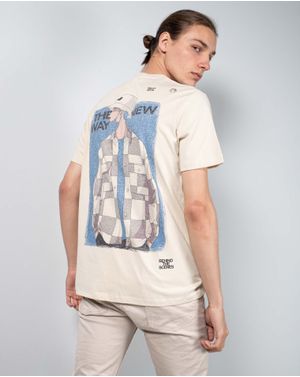 Tricou din bumbac cu maneca scurta si imprimeu 24KOS03119