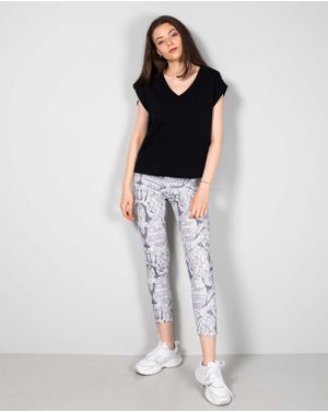 Pantaloni skinny cu fermoar metalic si buzunare la spate 24ALN46001