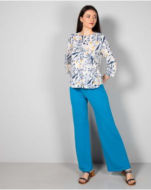 Pantaloni evazati cu talie elastica 24LIV04005