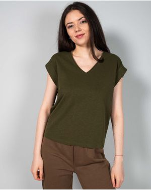 Tricou casual fara maneci N240157012