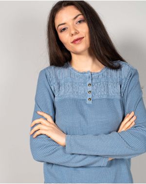 Bluza din bumbac cu maneca lunga N240157048