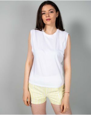 Tricou din bumbac fara maneci N240157066