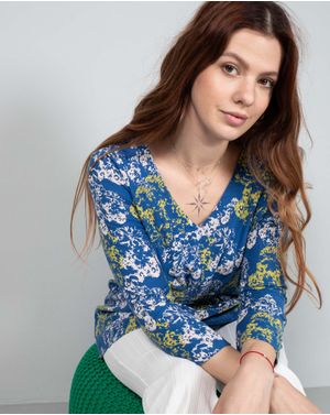 Bluza din bumbac cu imprimeu 24MAY26004