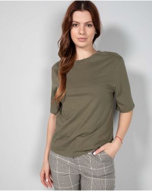 Tricou basic din bumbac cu maneca scurta N240157054