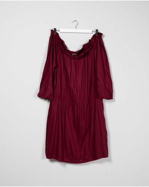Rochie uni cu umerii goi pentru femei N240535005