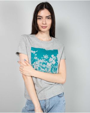 Tricou din bumbac cu imprimeu si maneca scurta N240807004