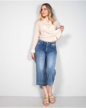 Jeans drepti cu talie inalta 24KOS76008
