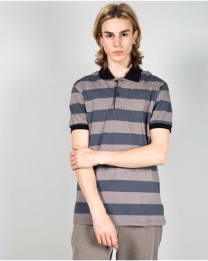 Tricou casual din bumbac cu dungi pentru barbati 24KOS47001