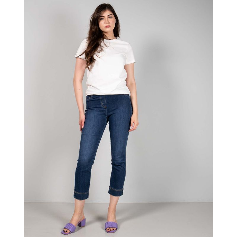 Jeans-trei-sferturi-cu-banda-elastica-in-talie-24ALN30005