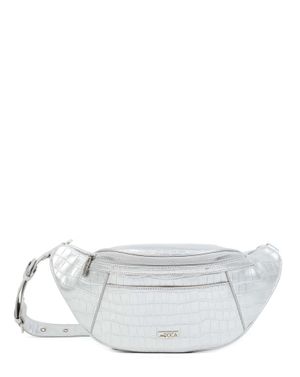 Borseta Doca argintie smart casual de dama