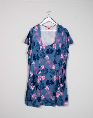 Bluza cu imprimeu floral si buzunare 23ALN75005