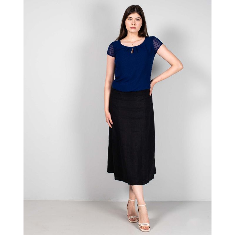 Bluza-cu-maneca-scurta-si-elastic-in-partea-de-jos-24DAV08010