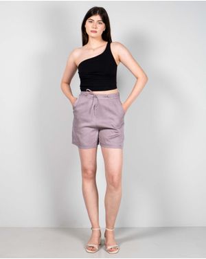 Pantaloni scurti cu fermoar in lateral N230618001