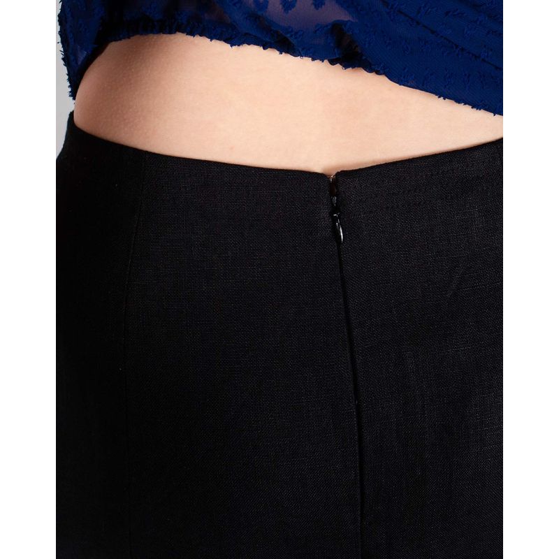 Fusta-midi-din-in-cu-fermoar-la-spate-pentru-femei-N240170001