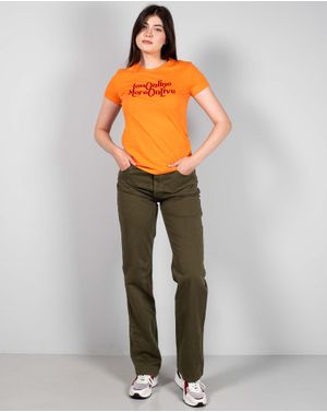 Jeans din bumbac cu talie inalta N240528001