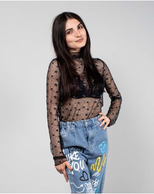 Bluza DOCA din plasa cu maneca lunga 39173001
