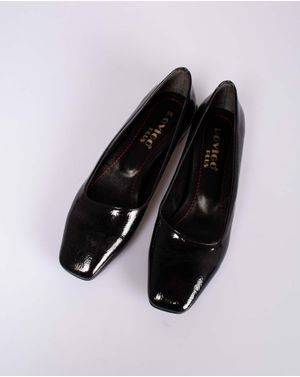 Pantofi comozi cu aspect lacuit si talpa joasa 24ROV26124