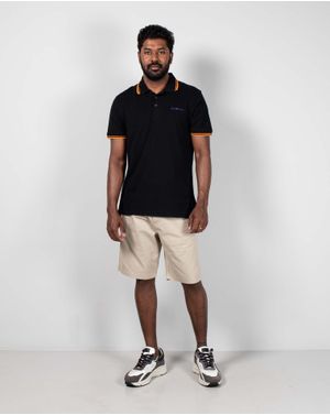 Tricou Bell Bottom din bumbac cu guler 24FIN01003