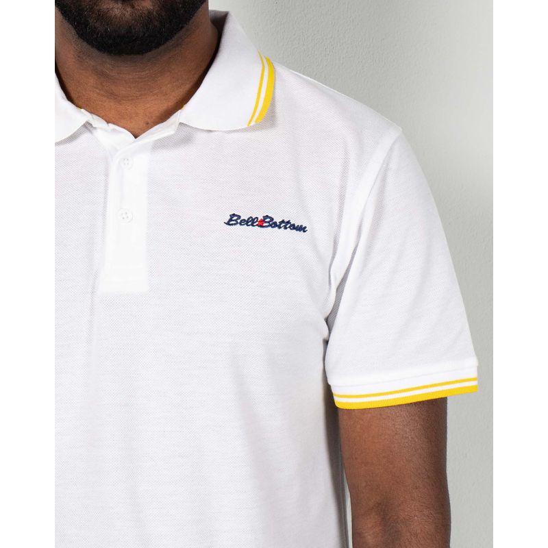 Tricou-polo-Bell-Bottom-din-bumbac-24FIN01004