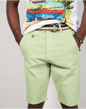 Pantaloni scurti Koala Bay din bumbac cu buzunare si curea 24TFT21020
