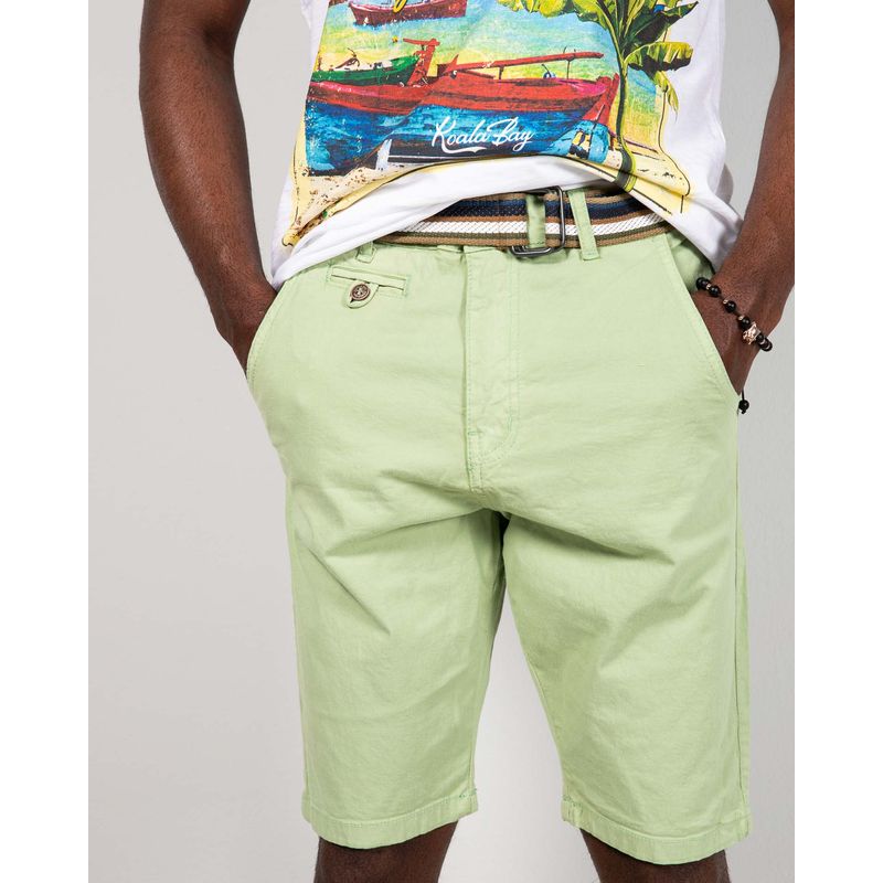 Pantaloni-scurti-Koala-Bay-din-bumbac-cu-buzunare-si-curea-24TFT21020