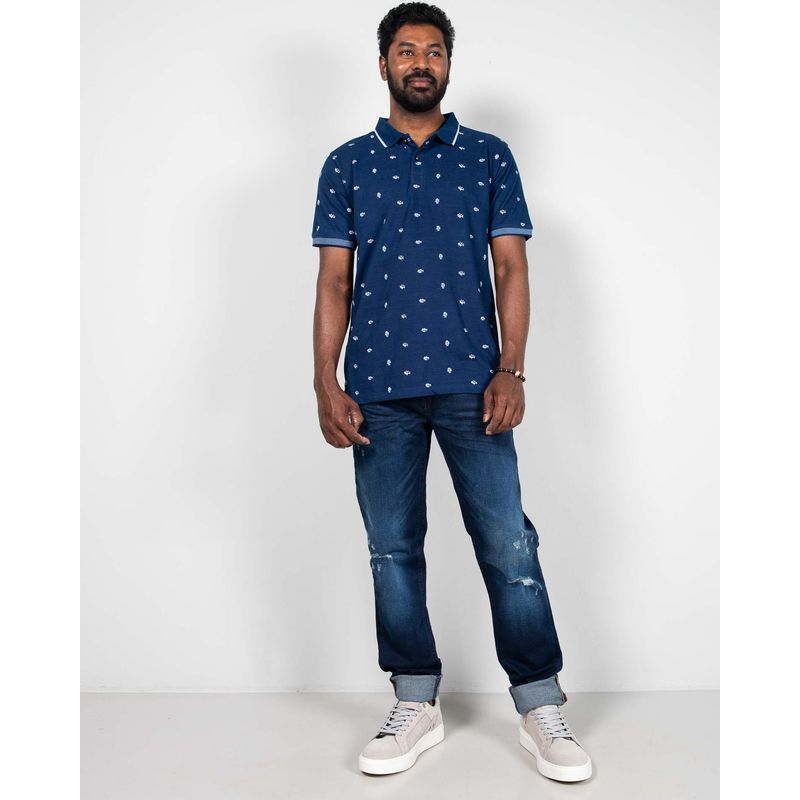 Tricou-Koala-Bay-din-bumbac-cu-nasturi-la-baza-gatului-24TFT22012